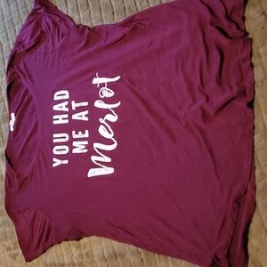 Merlot graphic tee